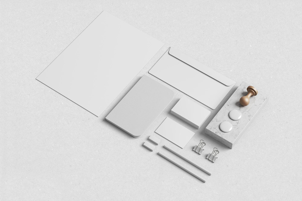 Free Branding Stationery Mockup PSD