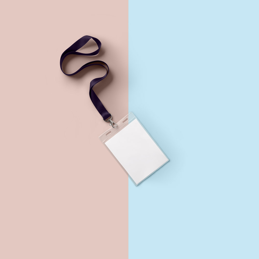 Free Identity Card Holder Mockup PSD