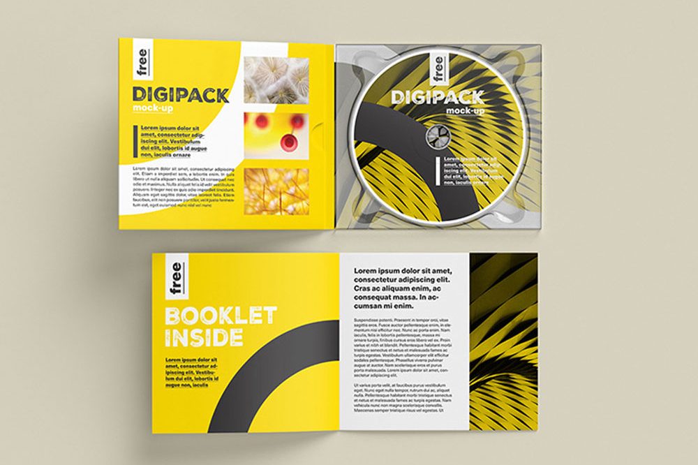 Free CD / DVD Case Mockup PSD