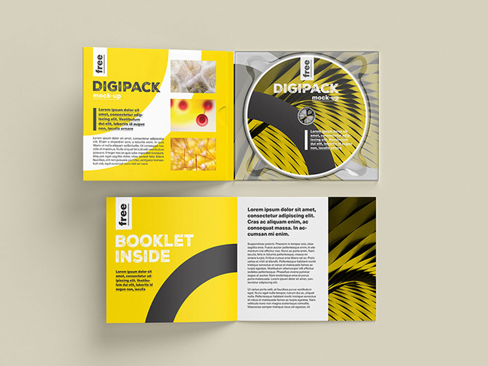 Free CD / DVD Case Mockup PSD