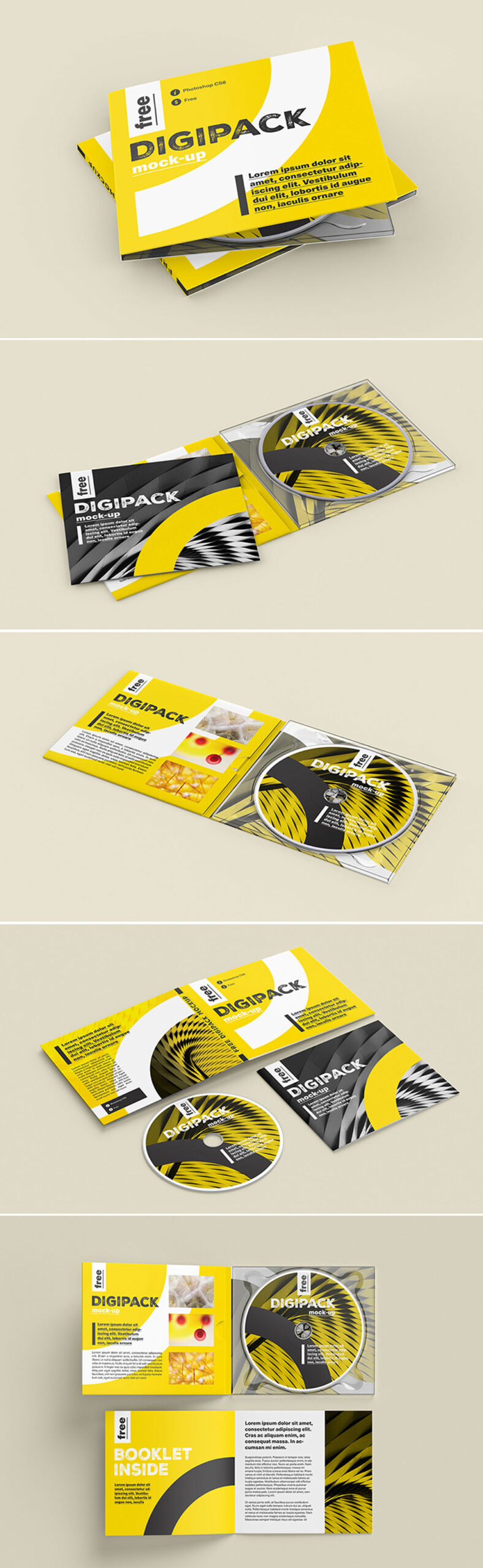 Free CD / DVD Case Mockup PSD