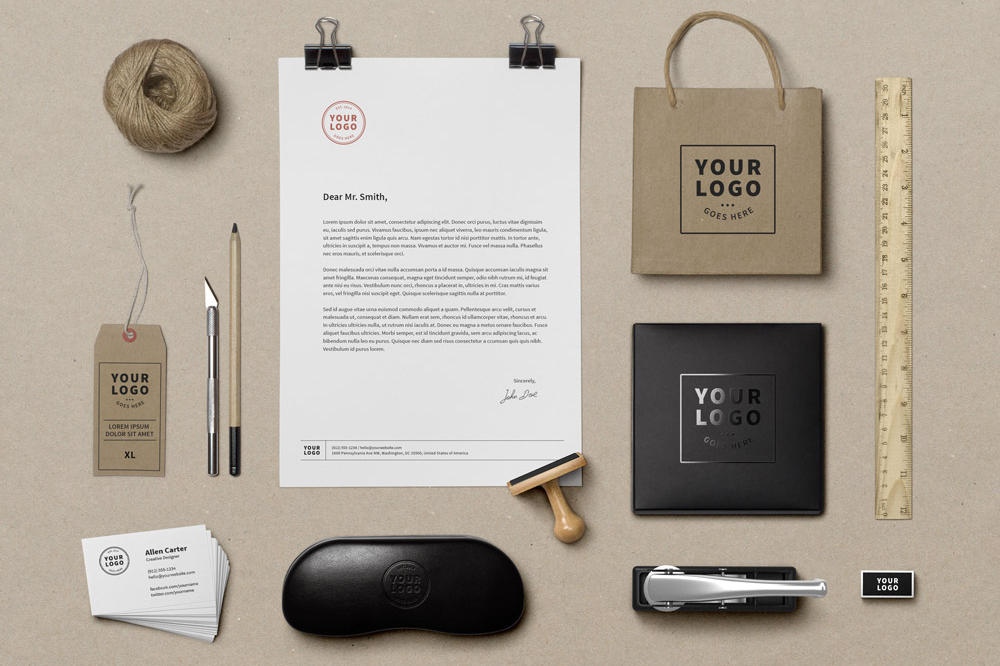 Free Corporate Identity Stationary Mockup PSD