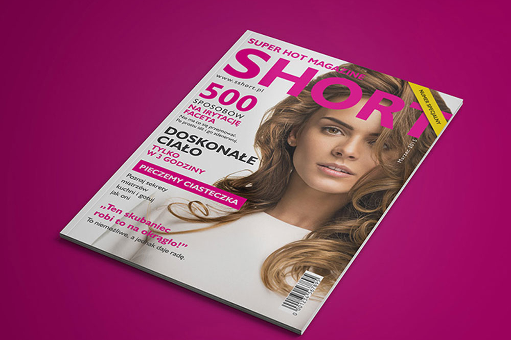Free Glossy Magazine Mockup PSD