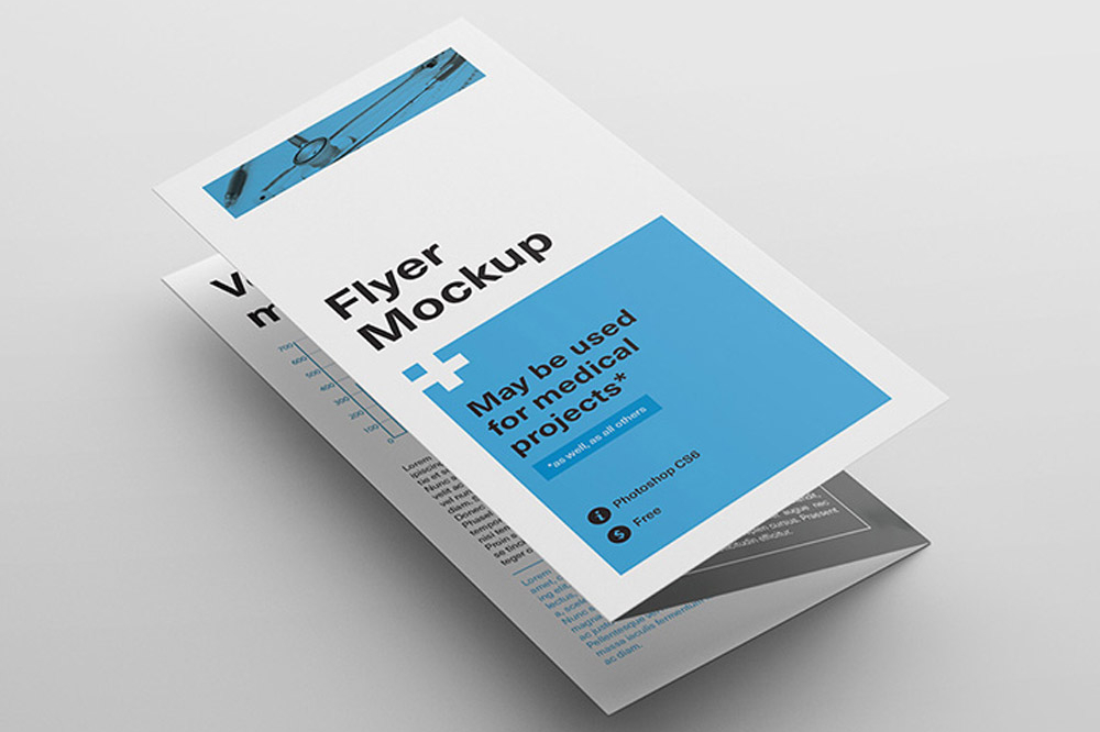 Free Tri Fold Flyer Mockup PSD