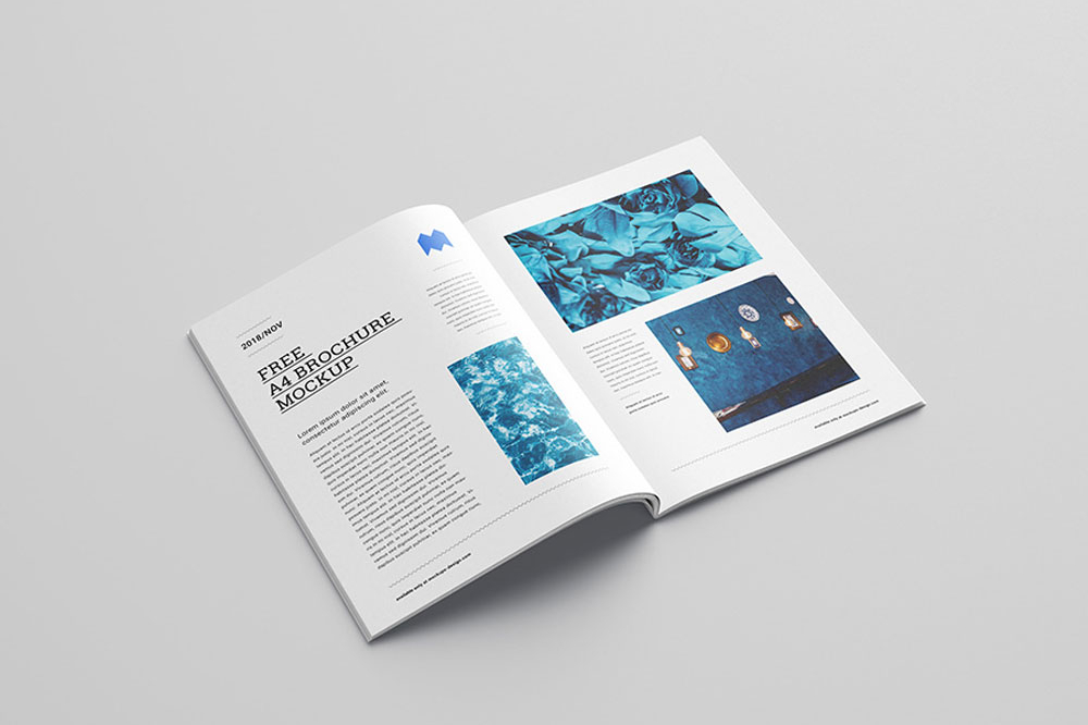 Free A4 Brochure Mockup PSD