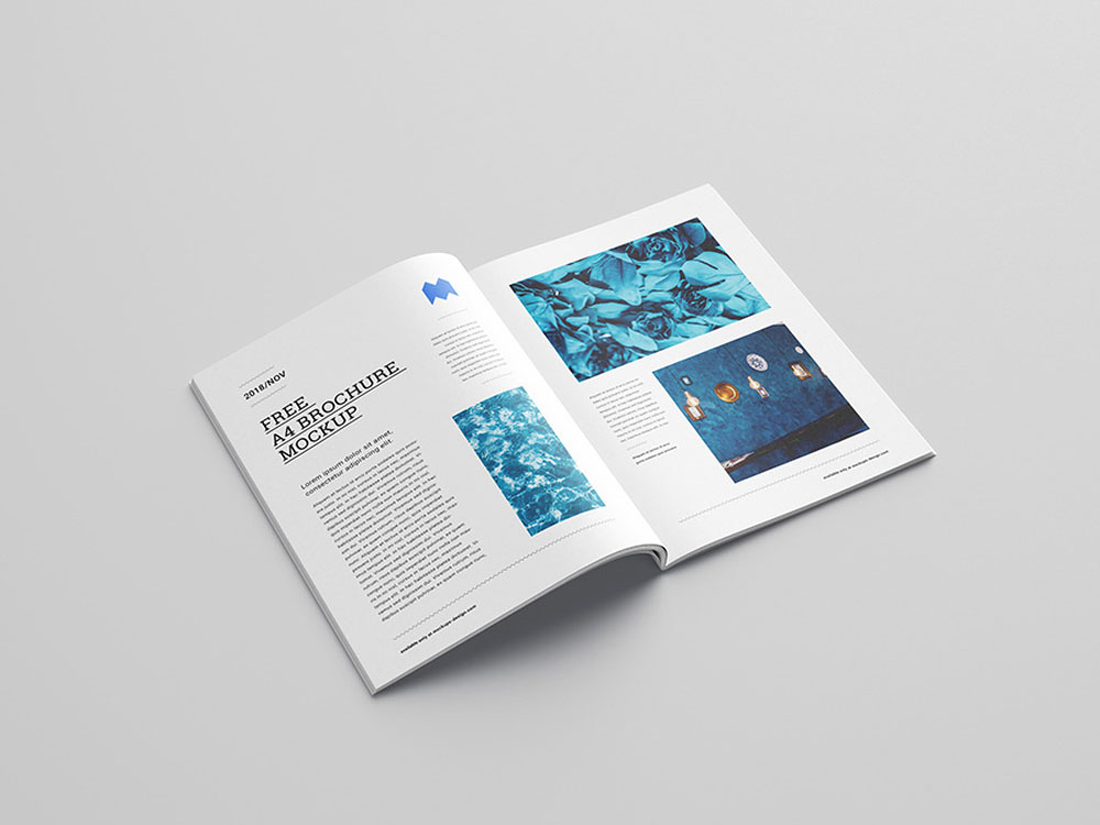 Free A4 Brochure Mockup PSD