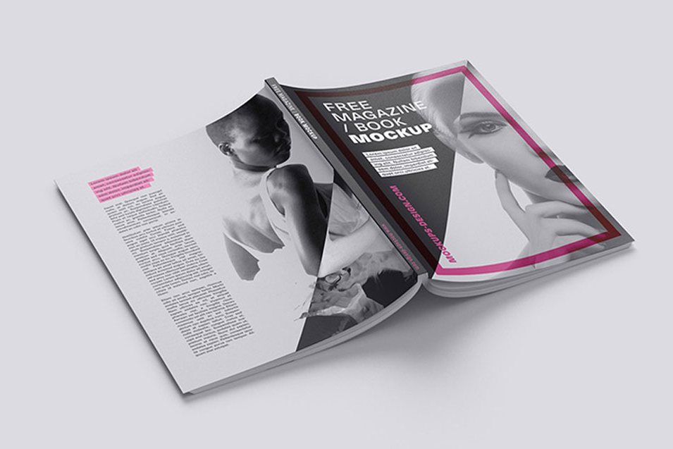 Free Magazine Mockup PSD