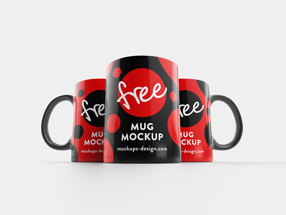Free Clean Mug Mockup PSD
