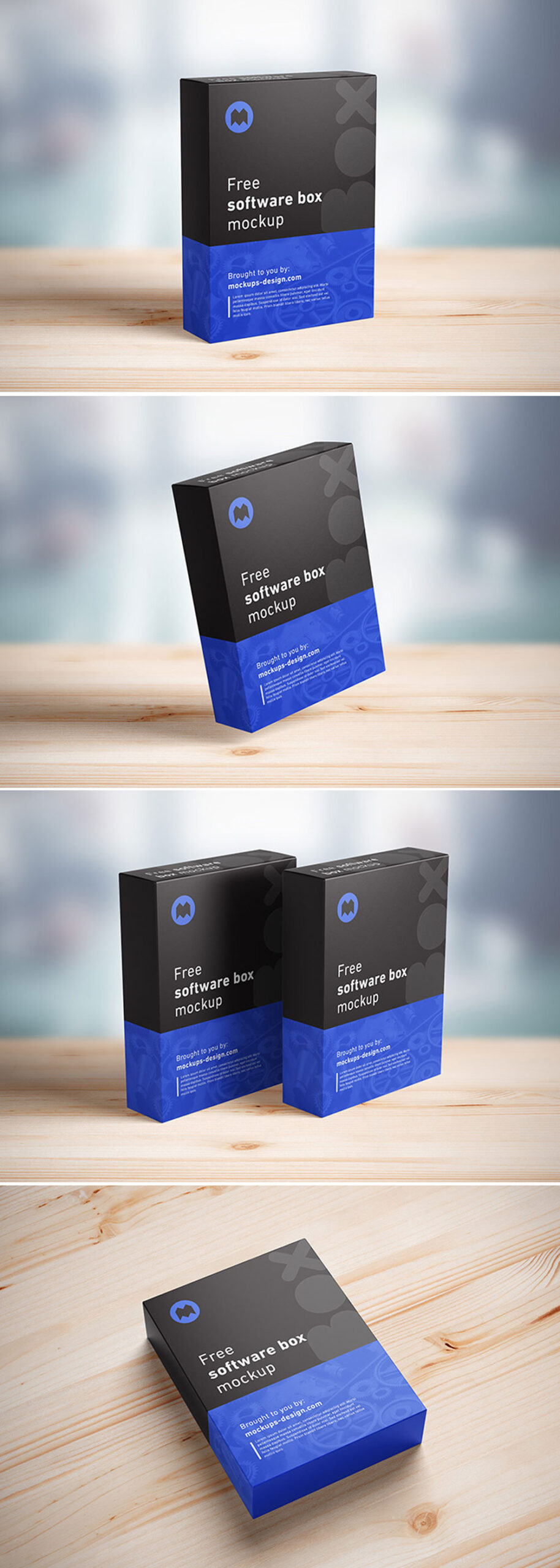 Free Software Box Mockup PSD