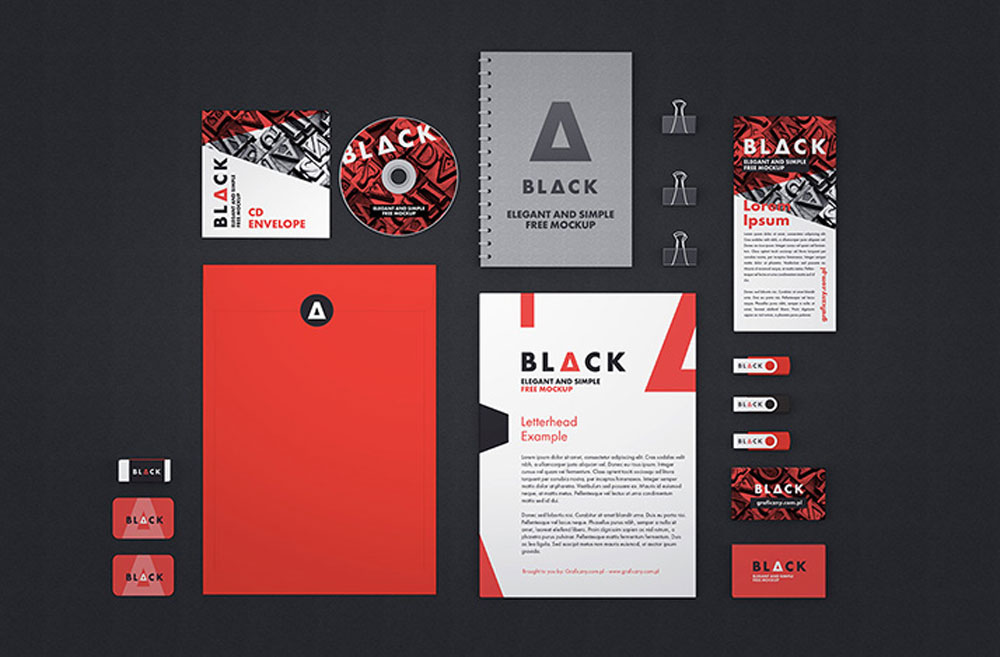 Free Corporate Identity Stationery Mockup PSD