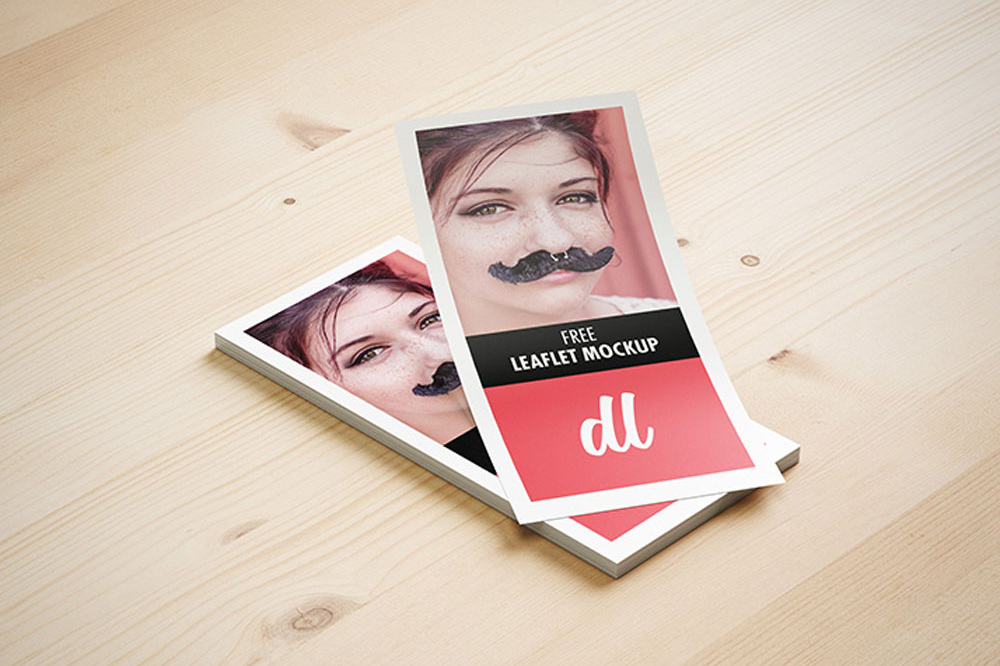 Free Single Page Leaflet Flyer Mockup PSD