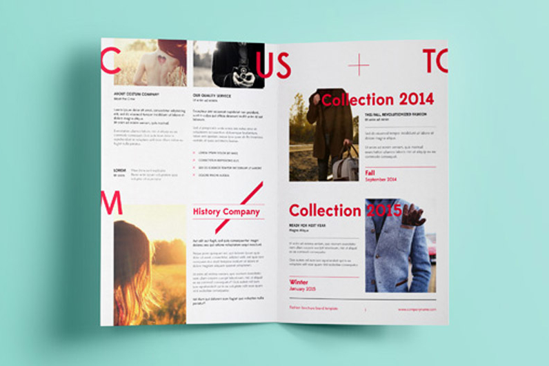 Free Bi Fold Brochure Mockup PSD
