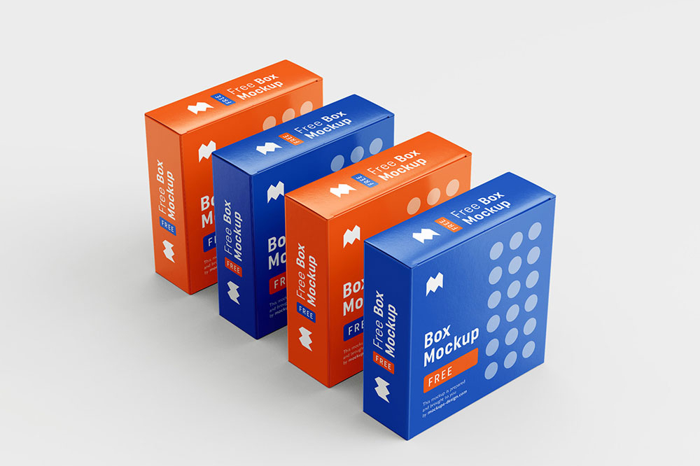 Free Packaging Box Mockup PSD