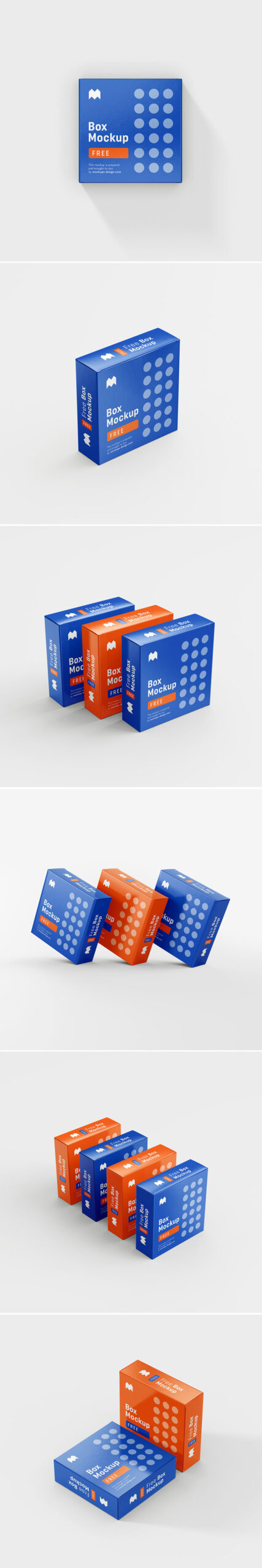 Free Packaging Box Mockup PSD