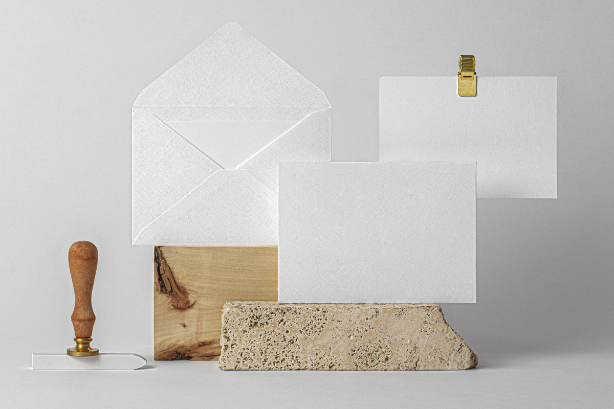 Free Invitation Card Envelope Mockup PSD