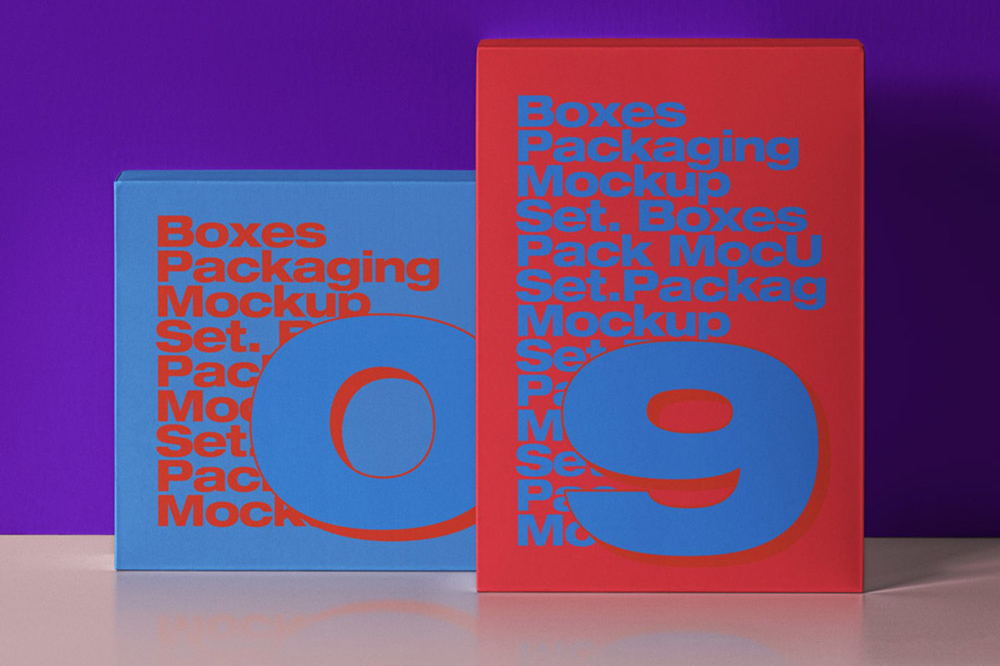 Front Product Box Mockup PSD