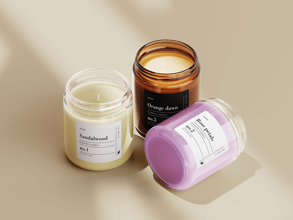 Free Jar Candle Mockup PSD