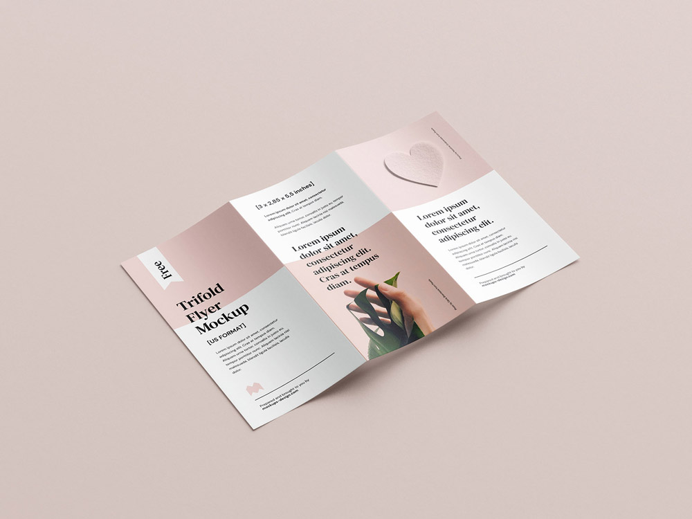 Free Bi-Fold Brochure Mockup PSD