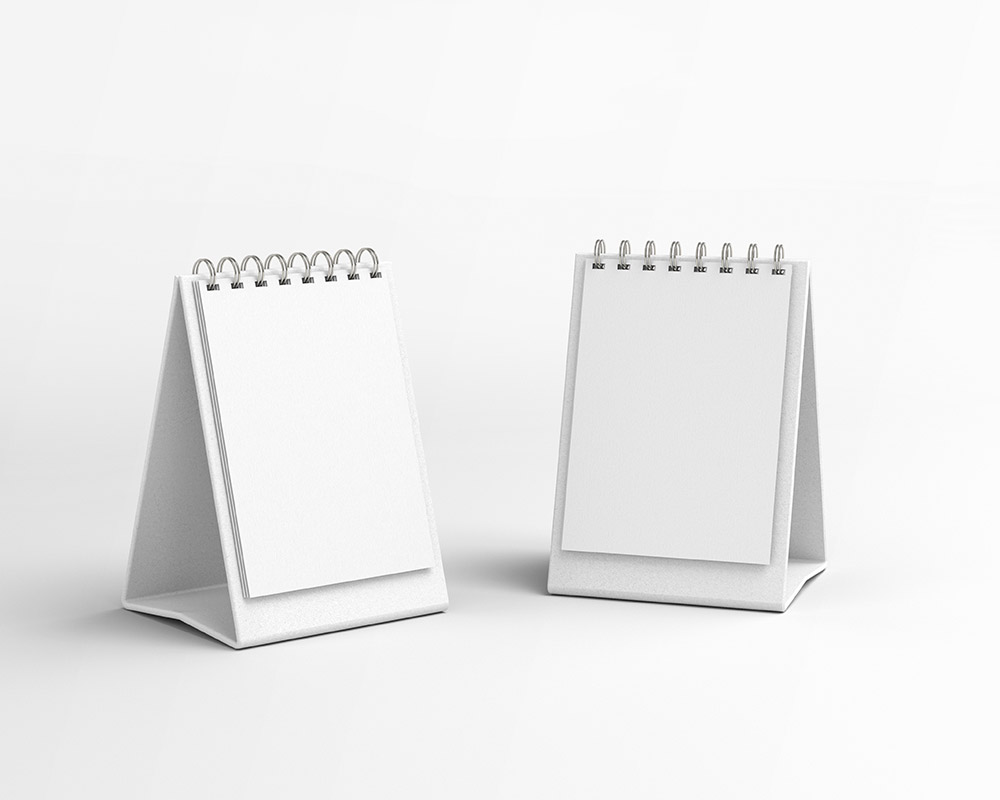 Free Mini Desktop Calendar Mockup