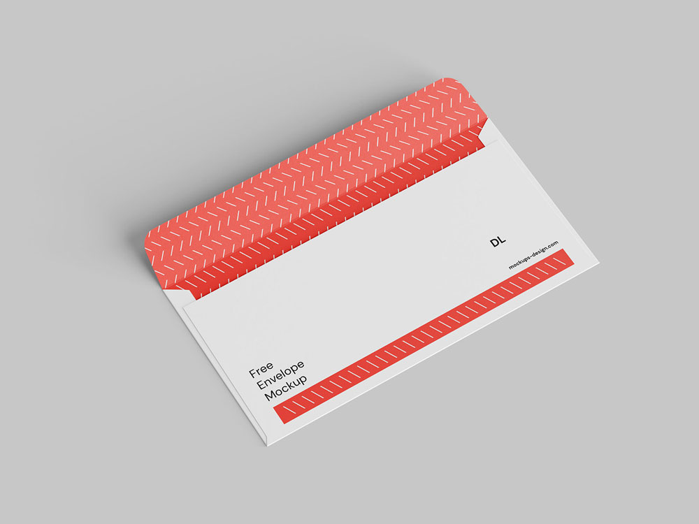 Free DL Envelope Mockup PSD