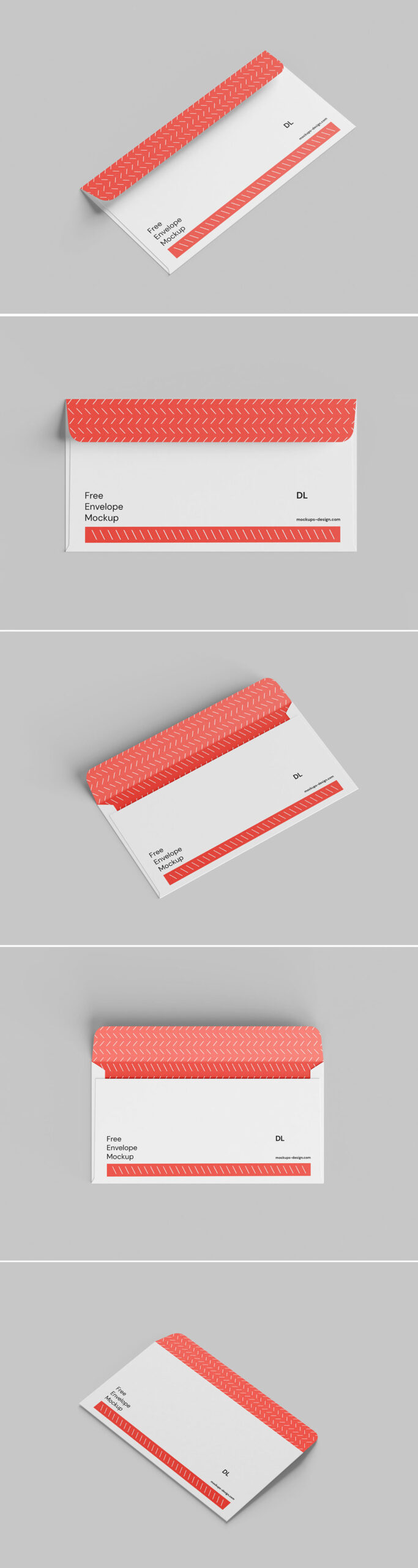 Free DL Envelope Mockup PSD
