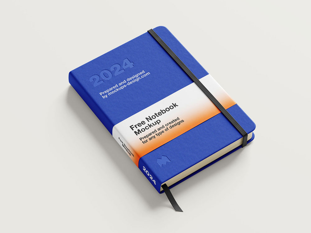 Free Thick Notebook Mockup PSD