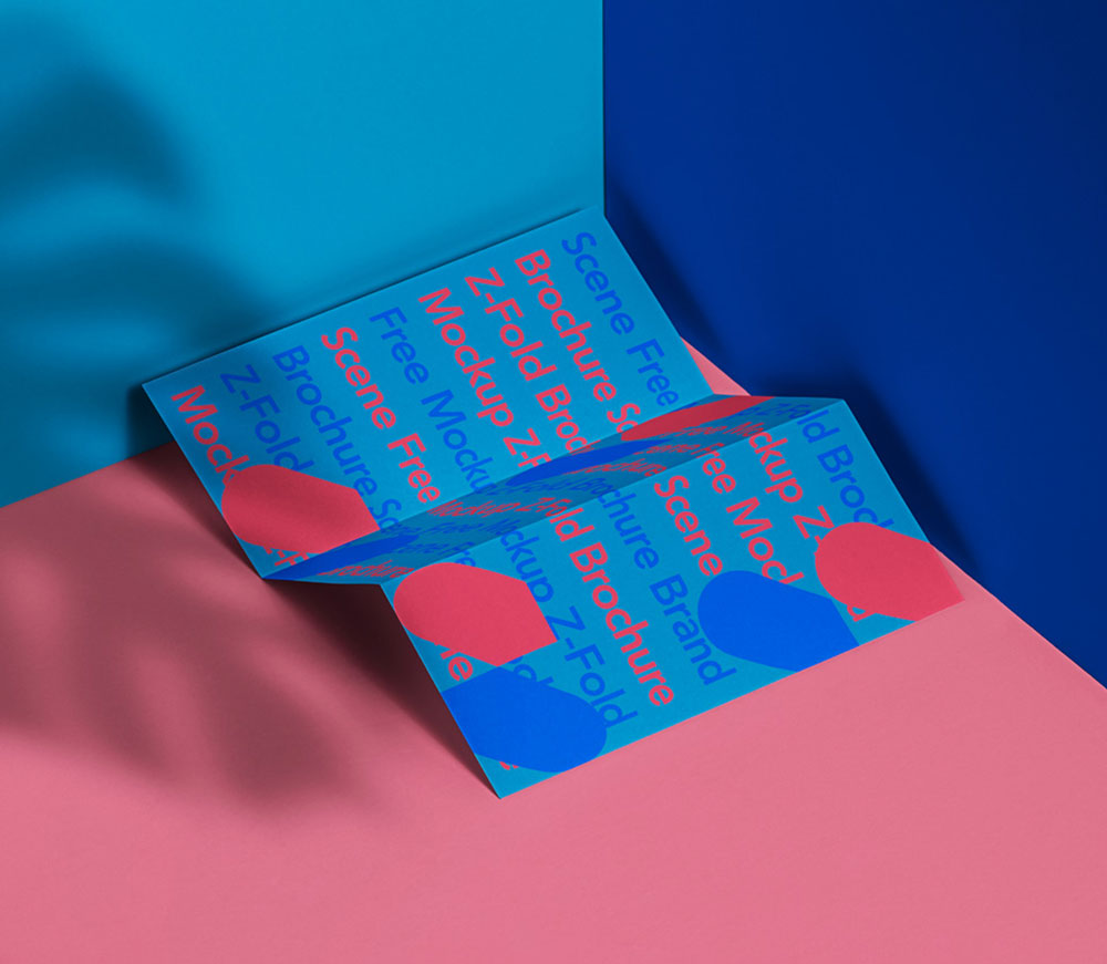 Free Z Fold Brochure Mockup