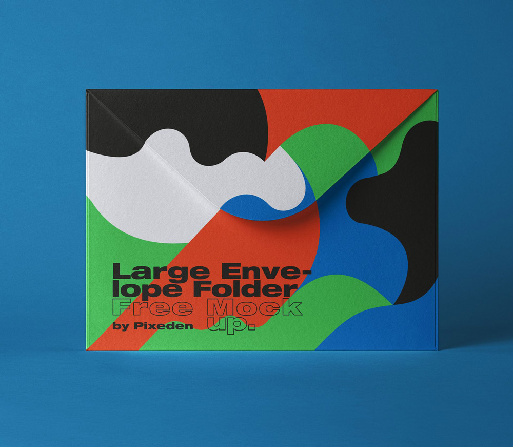 Free Folder Envelope Mockup PSD