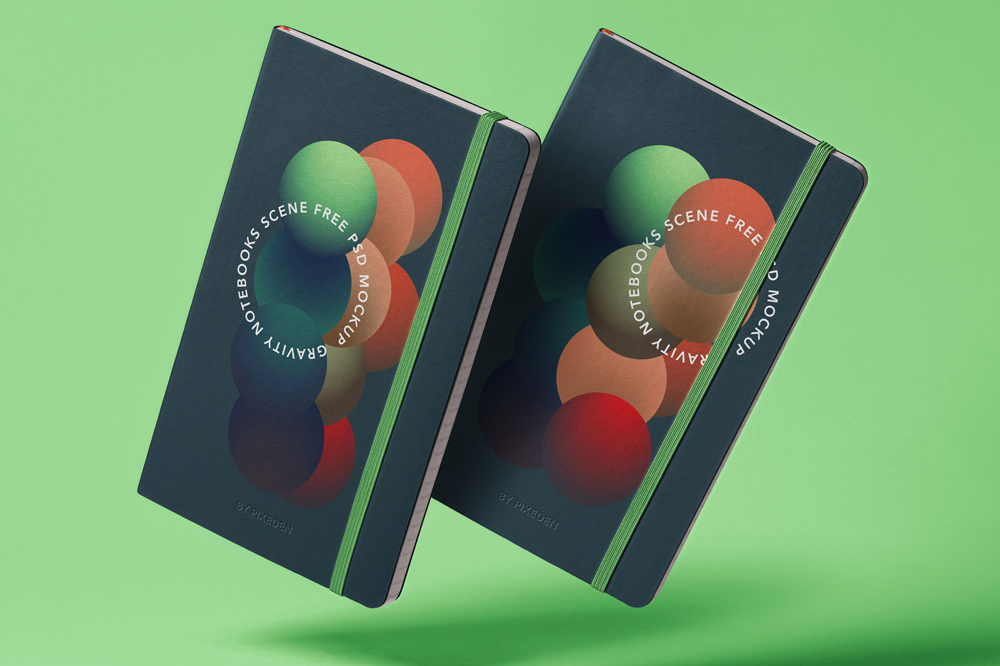 Gravity Falling Psd Notebooks Mockup