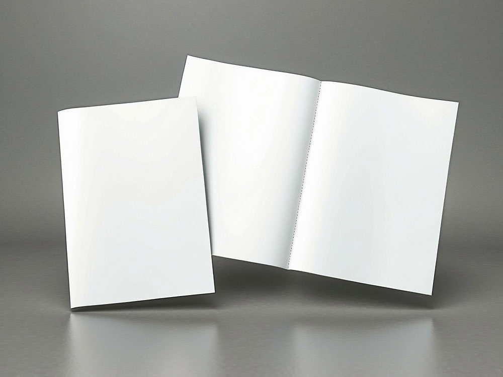 Free Open Magazine Cover Mockup