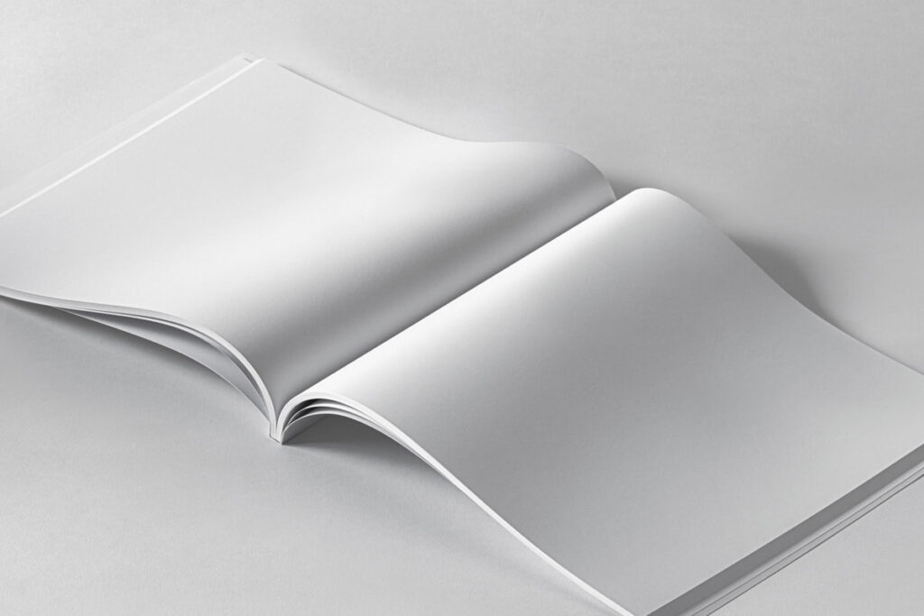 Free Open Square Magazine Mockup PSD | Mockupful
