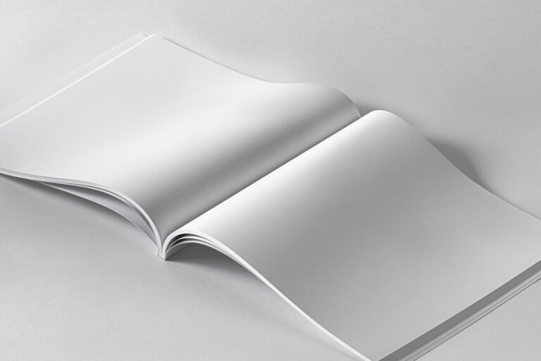 Free Open Square Magazine Mockup PSD | Mockupful