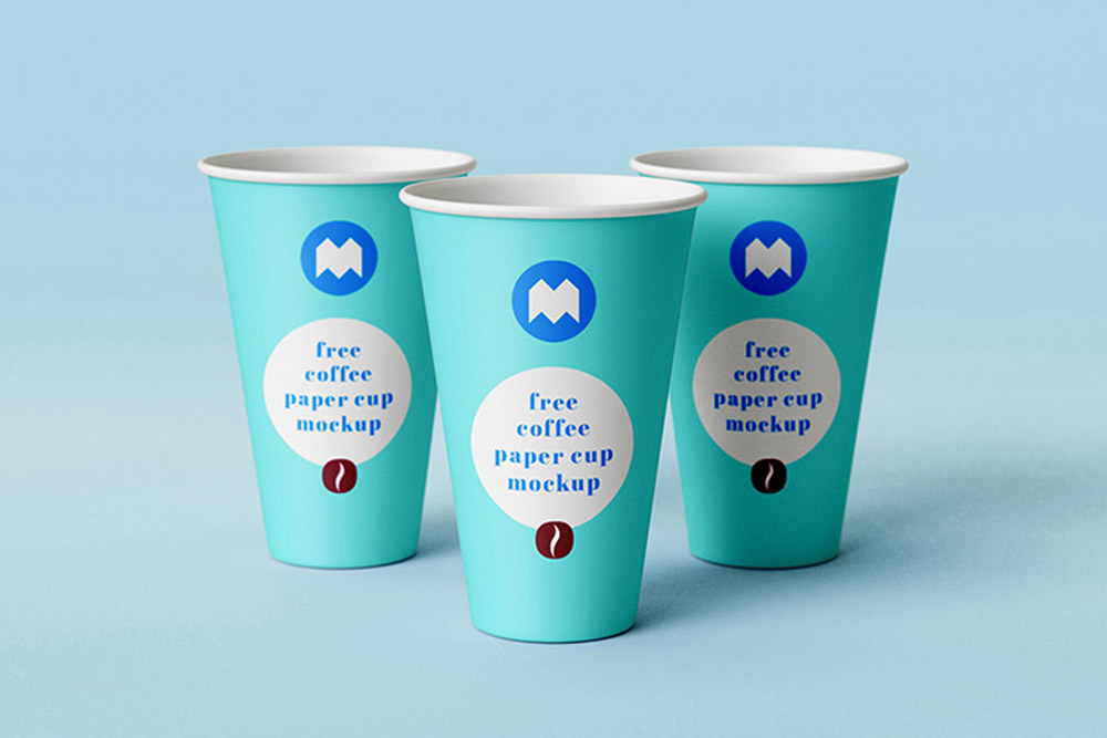 Free Paper Coffee Cup Mockup PSD