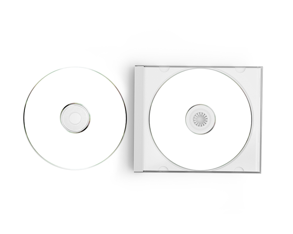 Free Jewel Case Label CD Mockup PSD