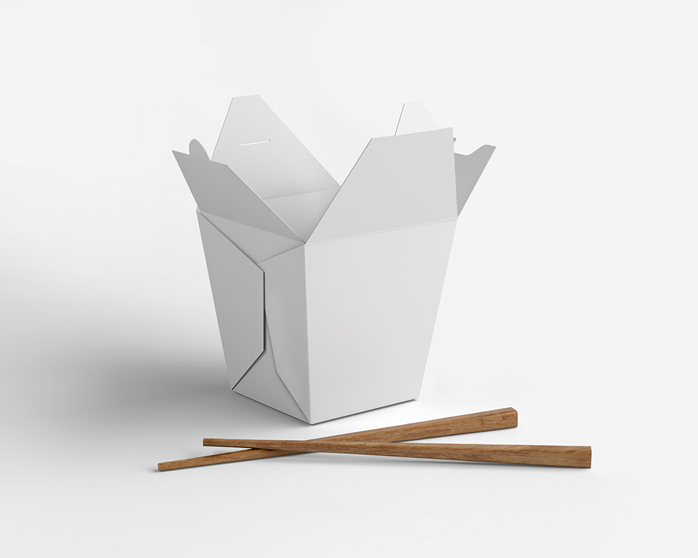 Free Food Packaging Box Mockup PSD