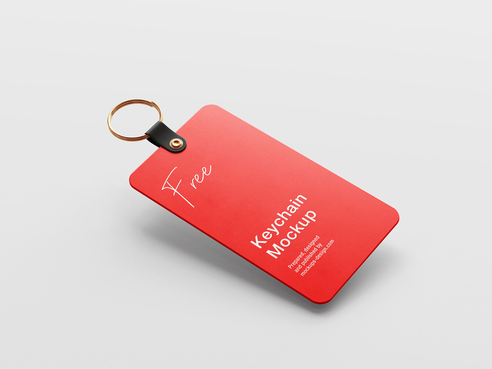 Free Plastic Keychain Mockup PSD