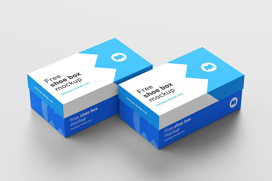Free Shoe Box Mockup PSD