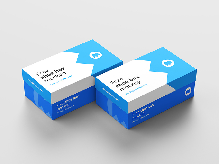 Free Shoe Box Mockup PSD