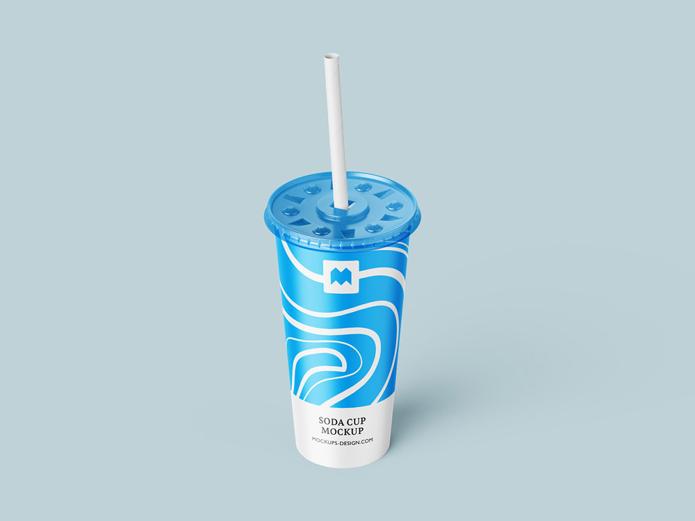 Free Soda Drink Cup Mockup PSD