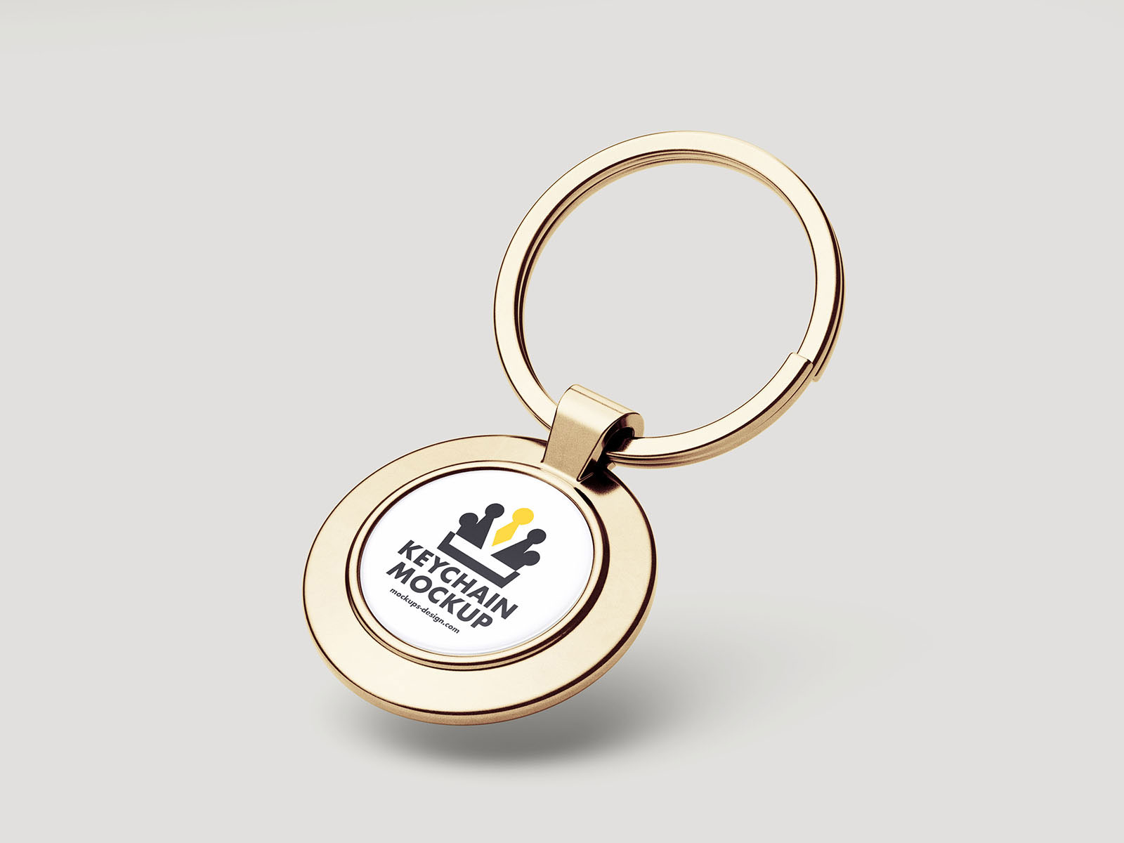 Free Shiny Keychain Mockup PSD