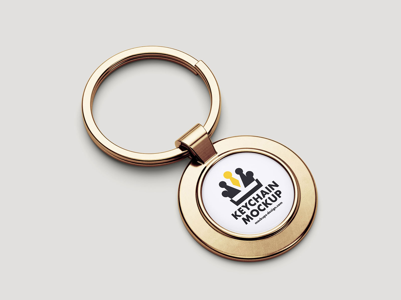 Free Shiny Keychain Mockup PSD
