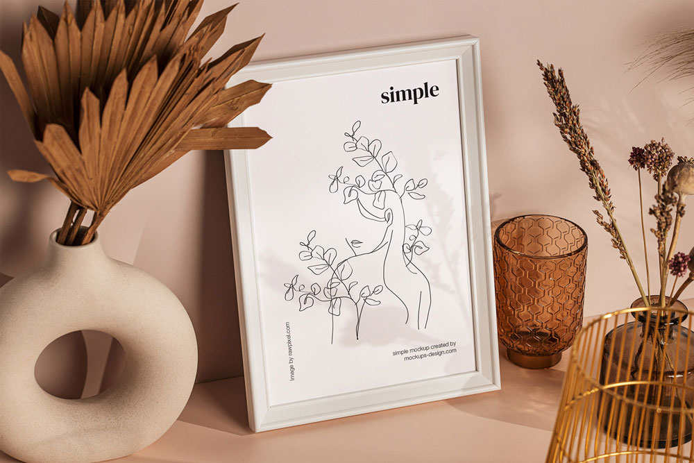 Free Small Frame Mockup PSD