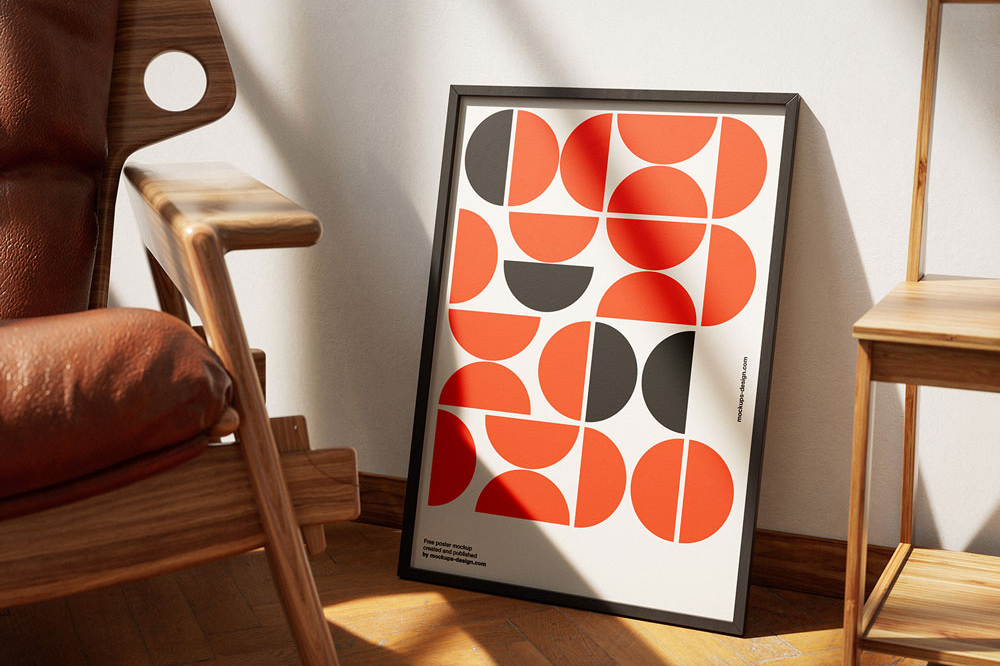 Free Cozy Room Poster Mockup PSD