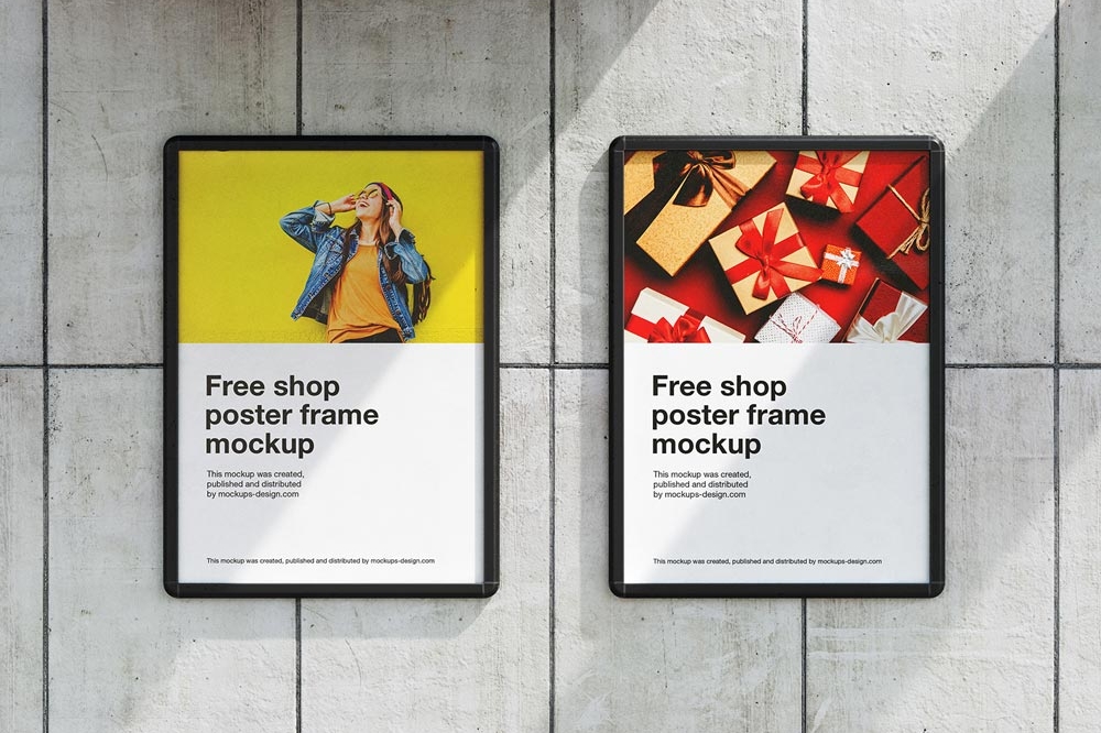 Free Street Poster Mockup PSD