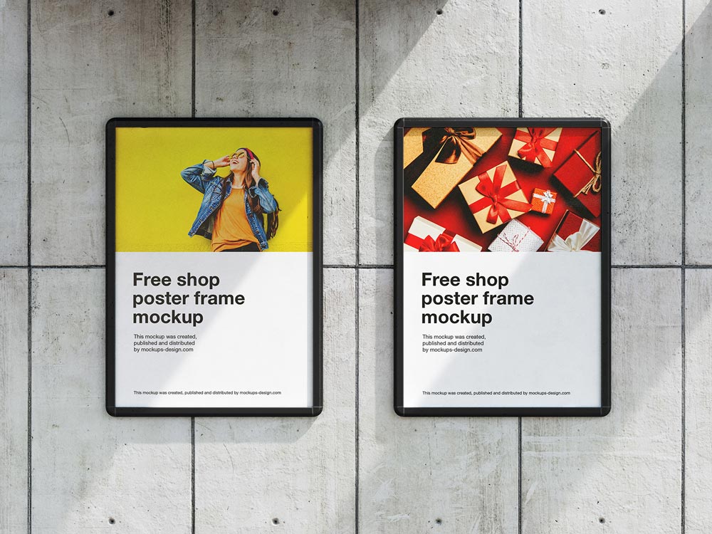 Free Street Poster Mockup PSD