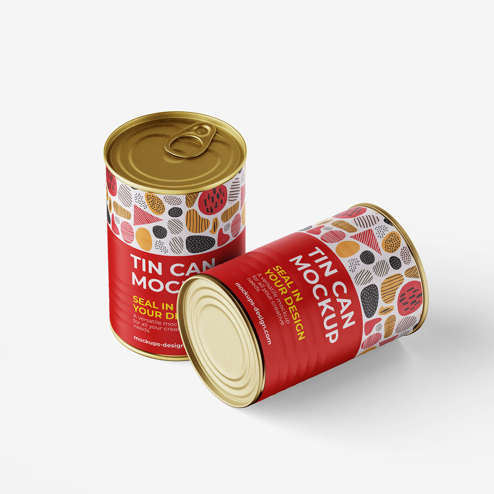 Free Tin Can Mockup PSD