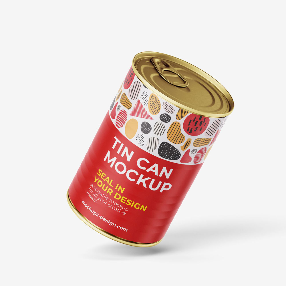 Free Tin Can Mockup PSD