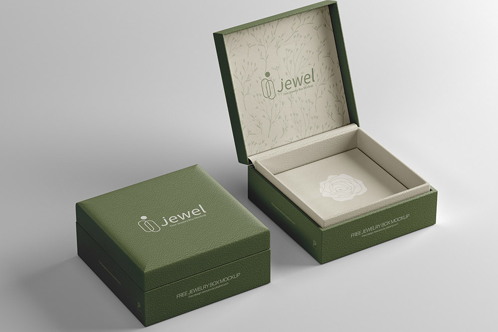 Free Jewelry Box Mockup PSD
