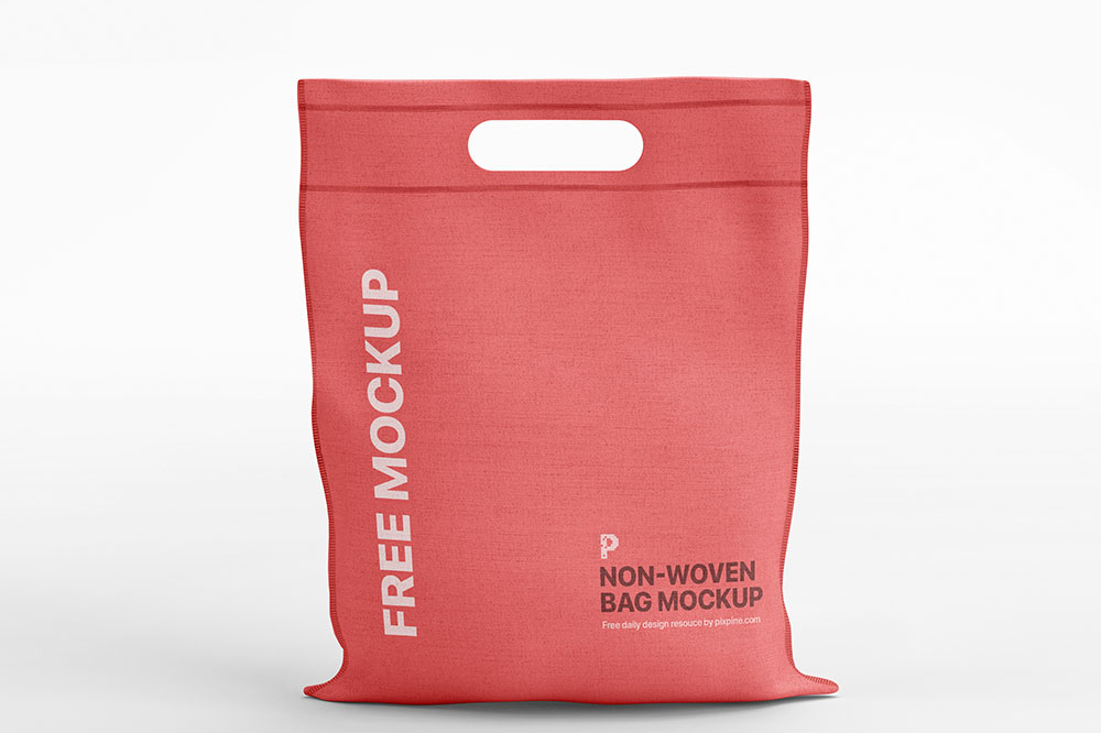 Free Non-Woven Shopping Bag Mockup PSD