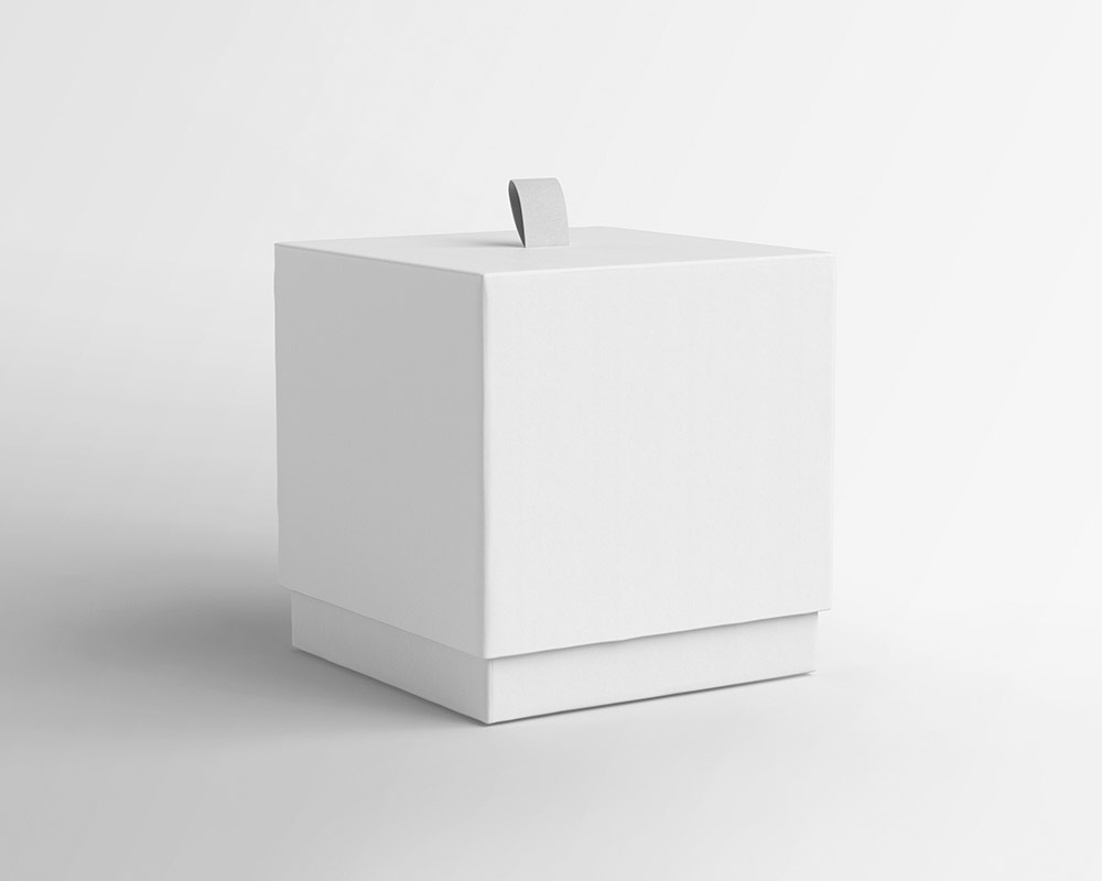 Free Slide Square Box Mockup PSD